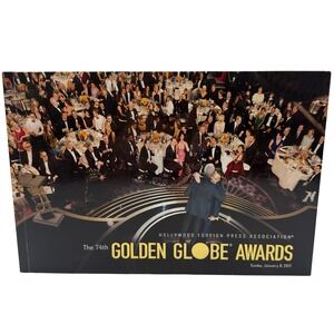 74th Annual Golden Globe Awards 2017 Official Program Nominees HFPA Memorabilia
